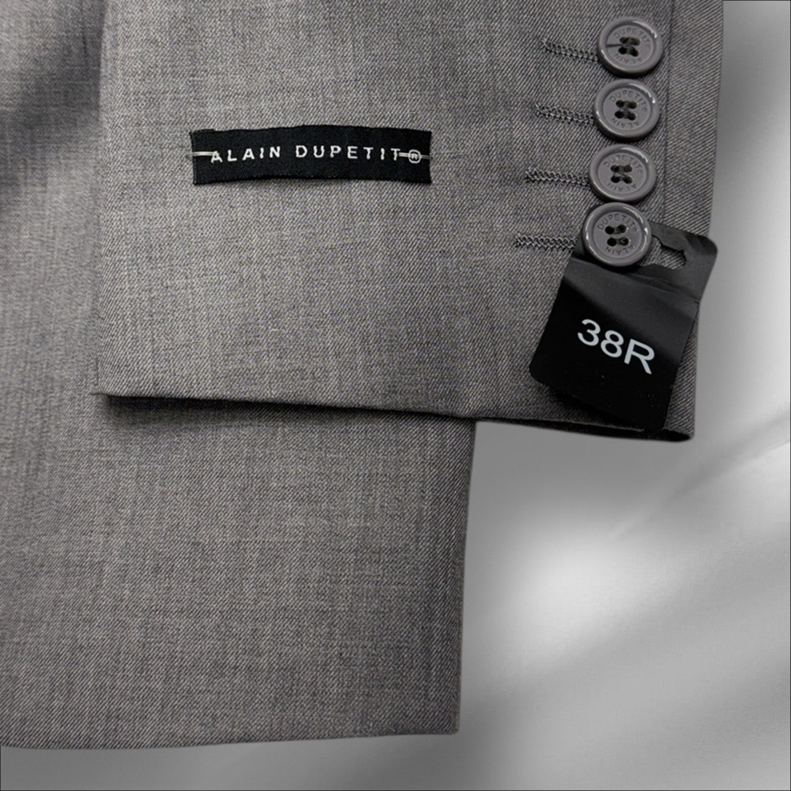 Alain Dupetit Men’s 38r Gray Sport Coat Blazer — image 6 of 6